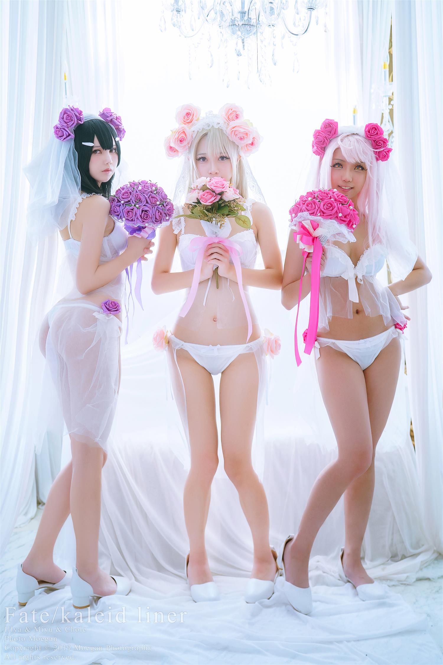 沖田凜花Okita Rinka &鈴鈴、鬼姬 Wedding Bikini ver [19P-64MB]