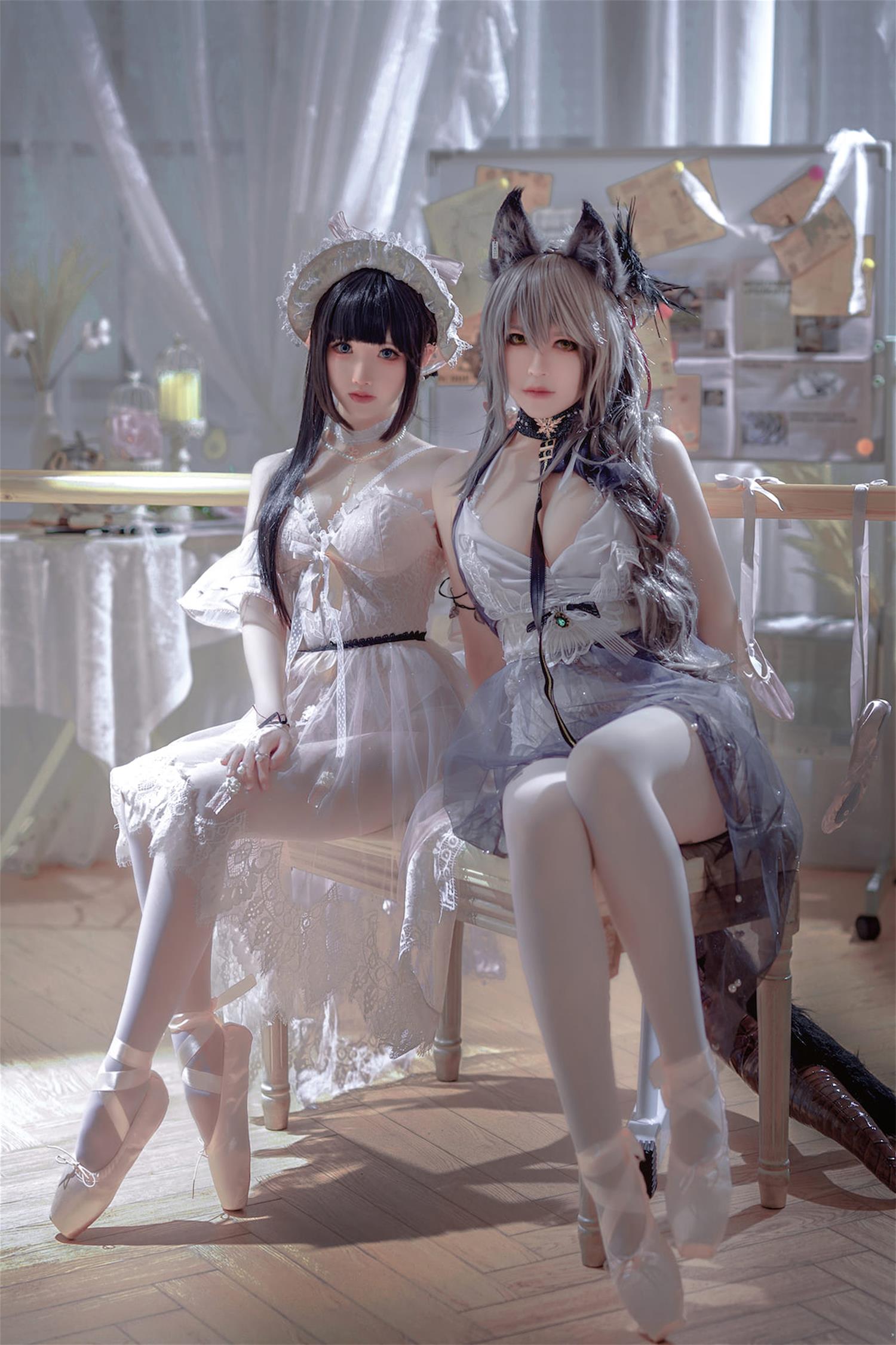 半半子 &面饼仙儿 Arknights 黑x森蚺バレエ [56P-484MB]