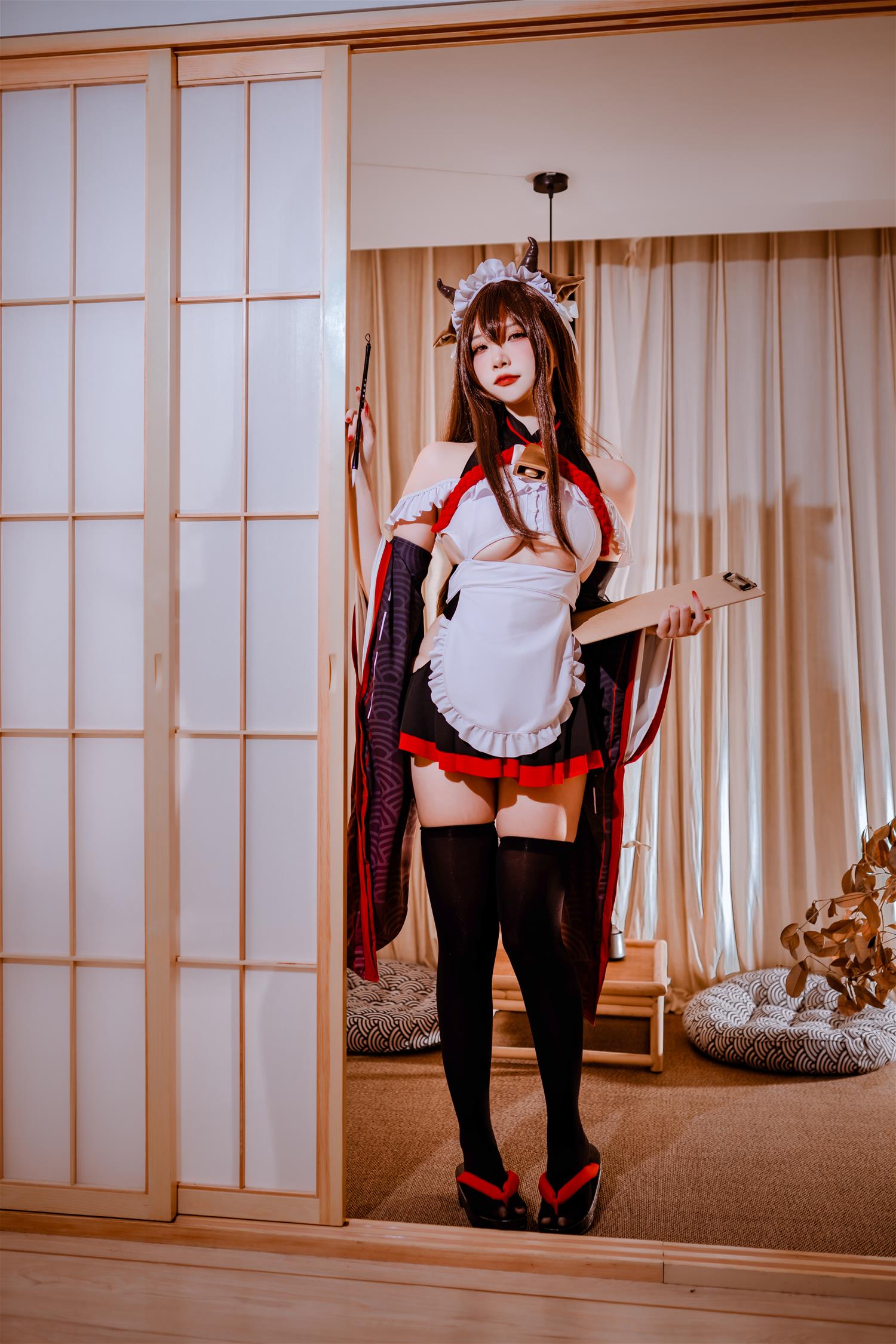 二佐 碧蓝樫野女仆 [33P-403MB]