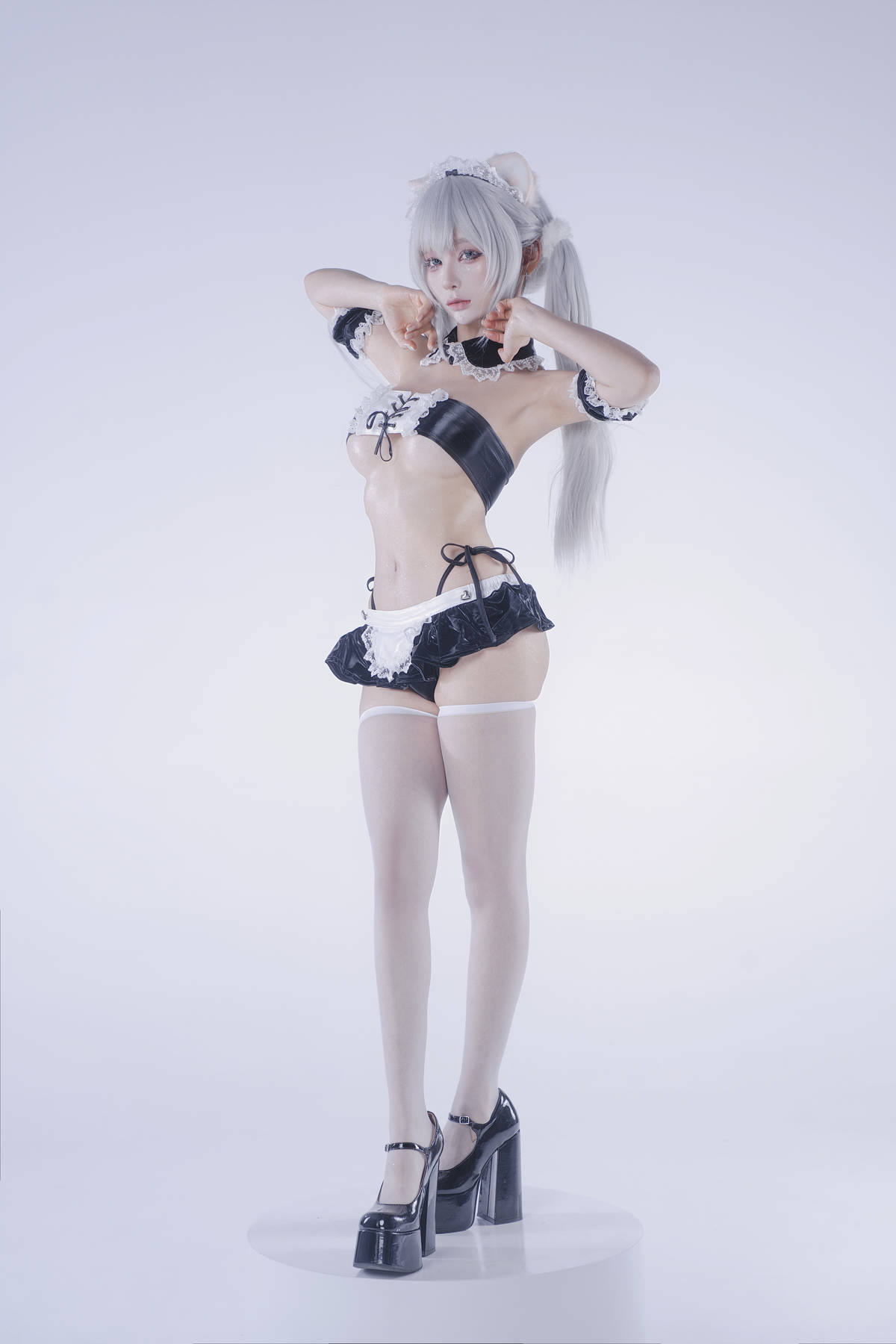 蠢沫沫 白发粉猫 [22P-75MB]